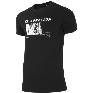 T-shirt Męski 4f H4z20-tsm015 Czarny