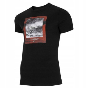 T-shirt Męski 4f H4l21-tsm028 Czarny