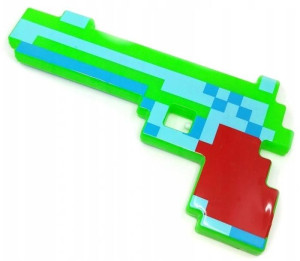 Pistolet ze światłem i dźwiękiem Pixel Zielony