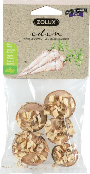 Zolux 209506 Drewniane Krążki z pasternak EDEN 40g