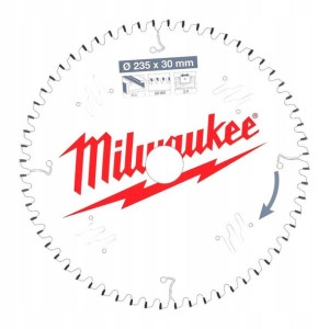 Milwaukee tarcza piła do aluminium 235mm 30mm 60z