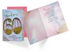 Kartka z okazji 60 urodzin KNF 40