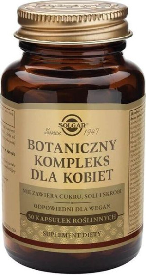 Botaniczny kompleks dla kobiet 30 kapsułek Solgar