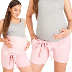 Spodenki Ciążowe Z Panelem Jeans