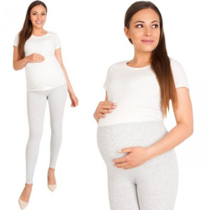 Legginsy Ciążowe Legginsy Z Panelem Czarne