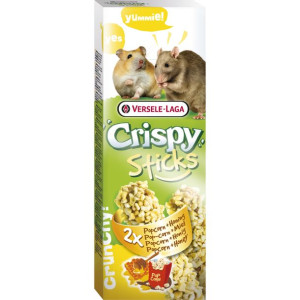 Versele Laga Cripsy Sticks Hamster-Rats Popcorn & Honey Kolby Dla Chomików