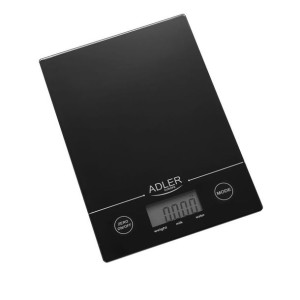 Cienka szklana waga kuchenna z lcd Adler AD3138 czarna