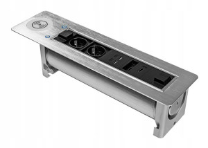 Gniazdo mediaport obrotowy blatu SPS-E25S (ładowarka indukcyjna USB HDMI)