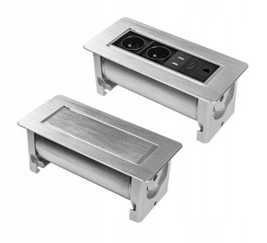 Gniazdo obrotowe do biurka mediaport SPS-O26S (USB, RJ45, HDMI, 230v)