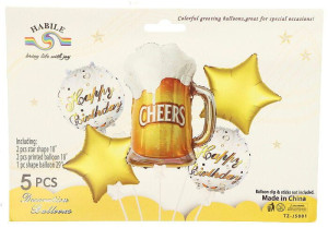 Balony Zestaw Kufel Piwa Cheers 29",5szt