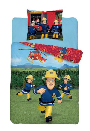 Pościel Licencyjna nr 1522 Strażak Sam 160x200NP 2 części