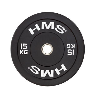 Bbr15 Black Talerz Olimpijski Bumper 15 Kg Hms