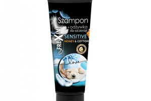 FREXIN Szampon + Odżywka 2w1 SENSITIVE dla szczeniąt -honey&cotton 220g [25