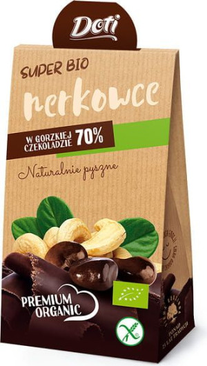 Orzechy Nerkowca W Czekoladzie Deserowej Bezglutenowe Bio 60 G - Doti
