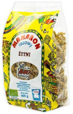 Makaron (żytni Razowy) Świderki Bio 400 G - Babalscy
