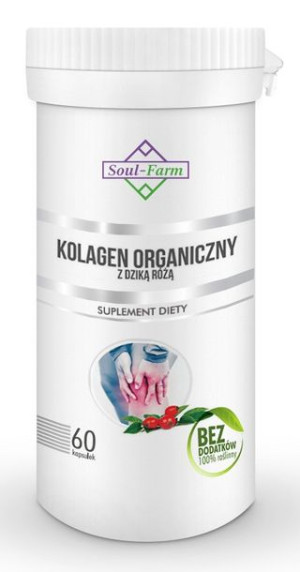 Kolagen Morski Z Dziką Różą 400 Mg 60 Kapsułek - Soul Farm