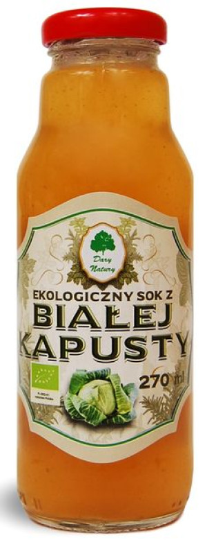 Sok Z Białej Kapusty Bio 270 Ml - Dary Natury