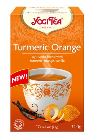 Herbatka Kurkuma Pomarańcza Bio (17 X 2 G) 34 G - Yogi Tea