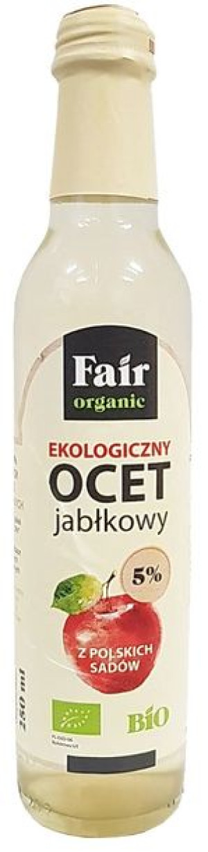 Ocet Jabłkowy Niefiltrowany 5 % Bio 250 Ml - Fair Organic