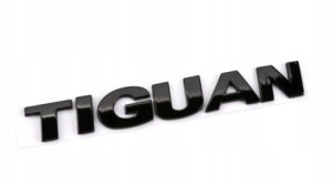 TIGUAN emblemat znaczek czarny