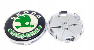 SKODA Zaślepka Felg Dekielek Kapsel 68/62 mm 3