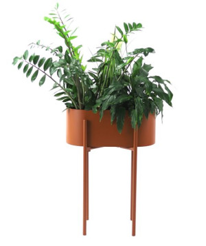 Kwietnik Metalowy PIATO 70cm Miedziany
