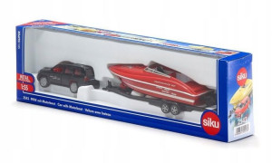 Siku 2543 Samochód Z Motorówką Skala 1:55