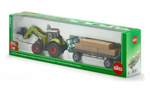 Siku 1946 Claas Z Chwytakiem Do Bel+przyczepa 1:50