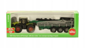 Siku 1827 Traktor Claas Xerion Z Cysterną 1:87