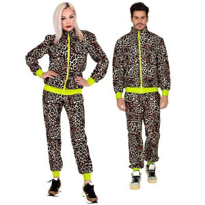 Strój Dres W Panterkę Neon Disco Lata 80 - Xxl