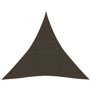 Żagiel przeciwsłoneczny, 160 g/m², brązowy, 3x3x3 m, HDPE