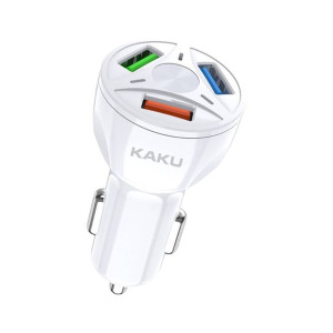 Ładowarka Samochodowa KAKU KSC-486 20W 4,8A 3xUSB Quick Charge 3.0 biała