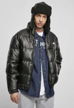 Imitation Leather Bubble Black