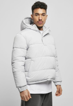 Hooded Cropped Pull Over Down Lightasphalt