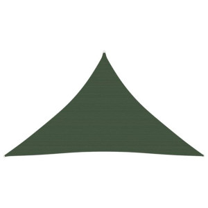 Żagiel przeciwsłoneczny 160 g/m² ciemnozielony, 3x3x4,2 m, HDPE