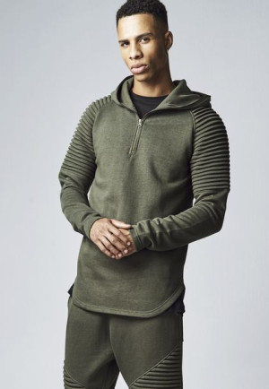 Pleat Sleeves Terry Olive