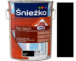 Śnieżka Emalia Na Dach Czarny 9005 5l