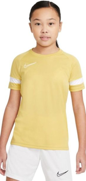 Koszulka dla dzieci Nike NK Df Academy21 Top SS żółta CW6103 700