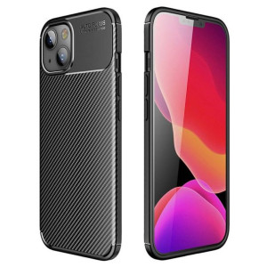 Etui IPHONE 13 Pancerne Shockproof Carbon Fiber czarne
