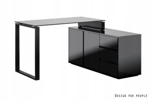 Biurko gabinetowe z kontenerkiem MARIN 60x120 cm
