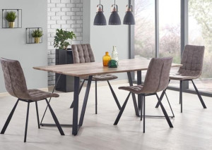 Duży industrialny stół orzech rustykalny 180x90 loft