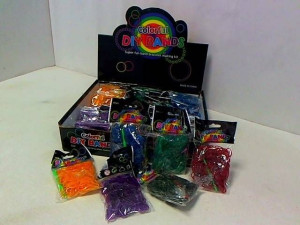 GUMKI DO ROBIENIA BRANSOLETEK Zestaw 300 szt jednokolorowe DIY Bands