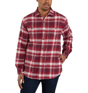 Koszula Ocieplana Flanelowa Carhartt Hamilton Fleece Lined OXBLOOD