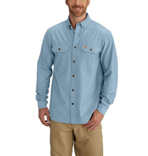 Koszula Carhartt Fort Solid Long Sleeve Shirt BLUE CHAMBRAY