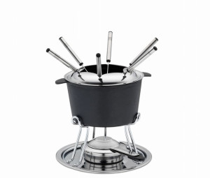 Zestaw do fondue Kela Comore dla 6 os., 11 el., 0,8 l,  20×19,5 cm