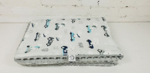 Kocyk Średniaka Pędzący Królik 75x100 cm glacier gray