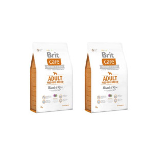 Pakiet Brit Care Lamb & Rice Jagnięcina Adult Medium Breed 2 x 3 kg