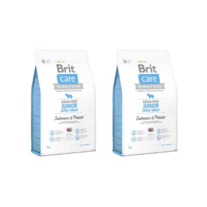 Pakiet Brit Care Grain-Free Bezzbożowa Salmon & Potato Łosoś Junior Large B