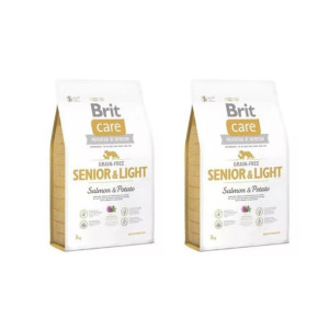 Pakiet Brit Care Grain-Free Bezzbożowa Salmon & Potato Łosoś Senior & Light