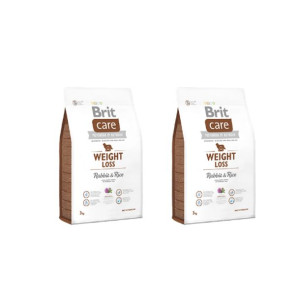 Pakiet Brit Care Weight Loss Nadwaga Rabbit & Rice Królik & Ryż Karma Dla P